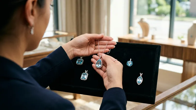 Pendentif aigue-marine or blanc : guide pour bien choisir