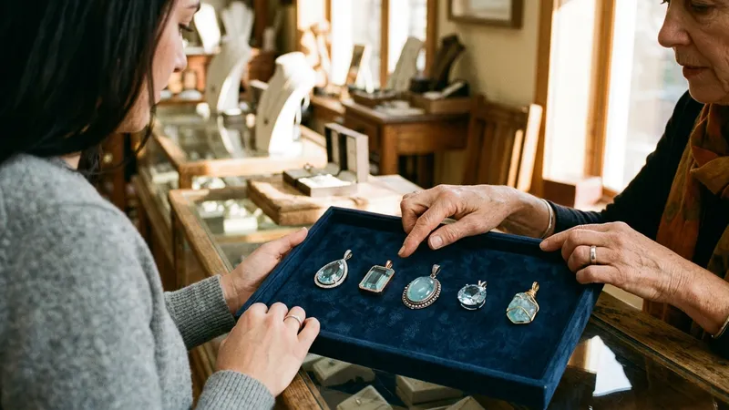 Types de pendentifs aigue-marine : guide pour bien choisir